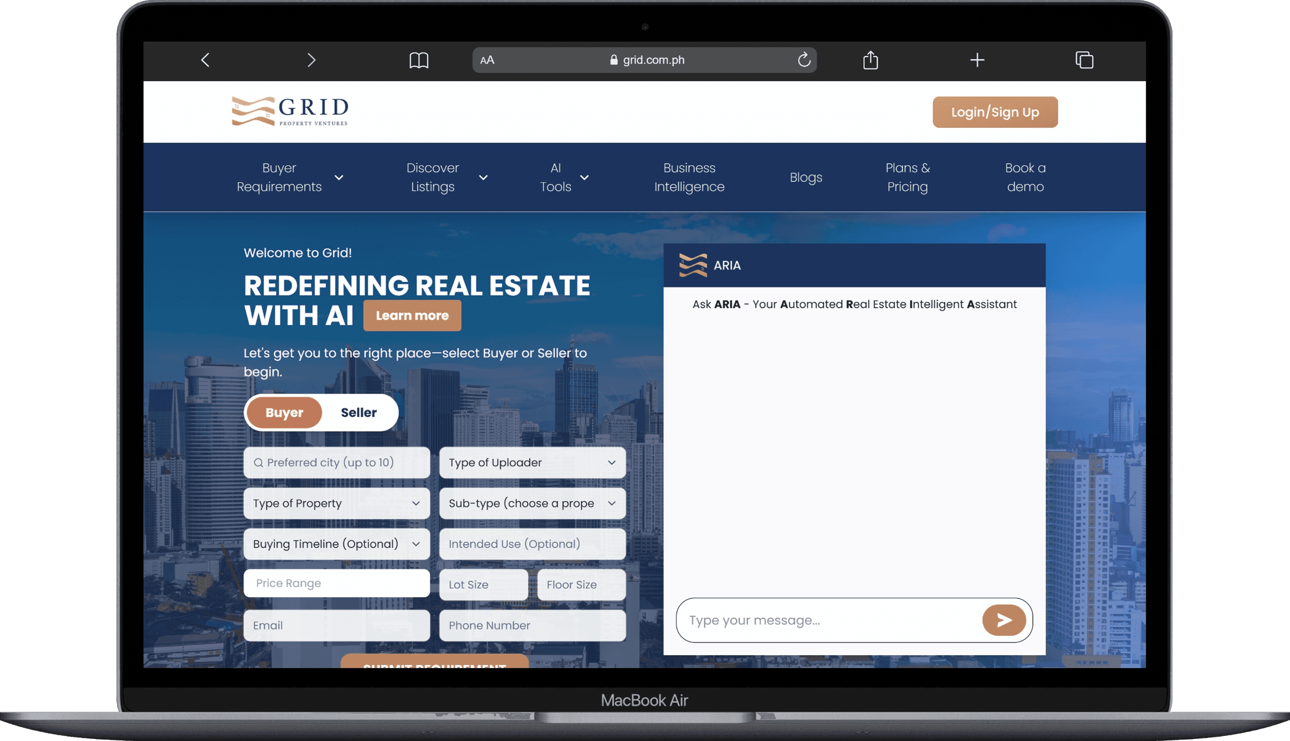 Grid Property Ventures real-estate platform preview